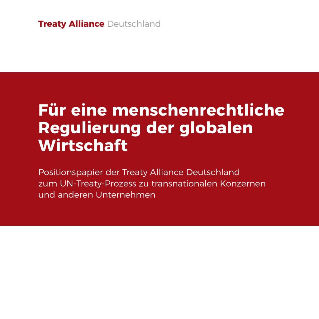Für eine menschenrechtliche Regulierung der globalen Wirtschaft
