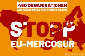 Photo de campagne Stop EU Mercosur