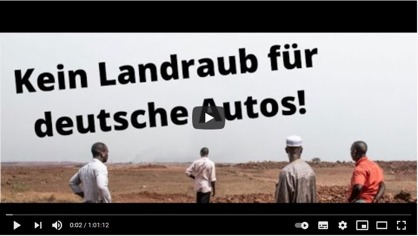 Webinar Mitschnitt: Kein Landraub für deutsche Autos – #StopptUnFaireKredite!
