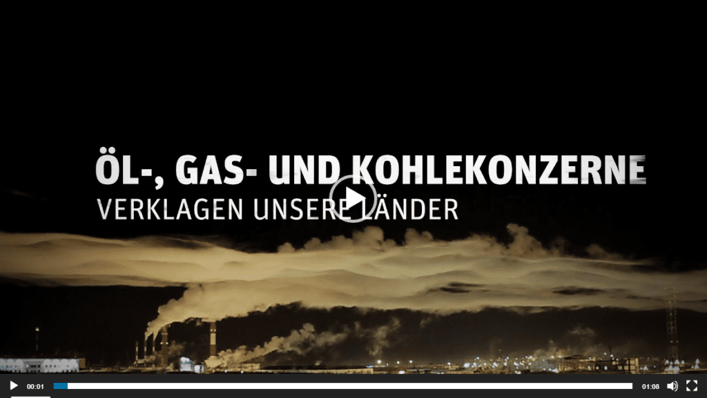 Öl-, Gas- und Kohlekonzerne verklagen unsere Länder