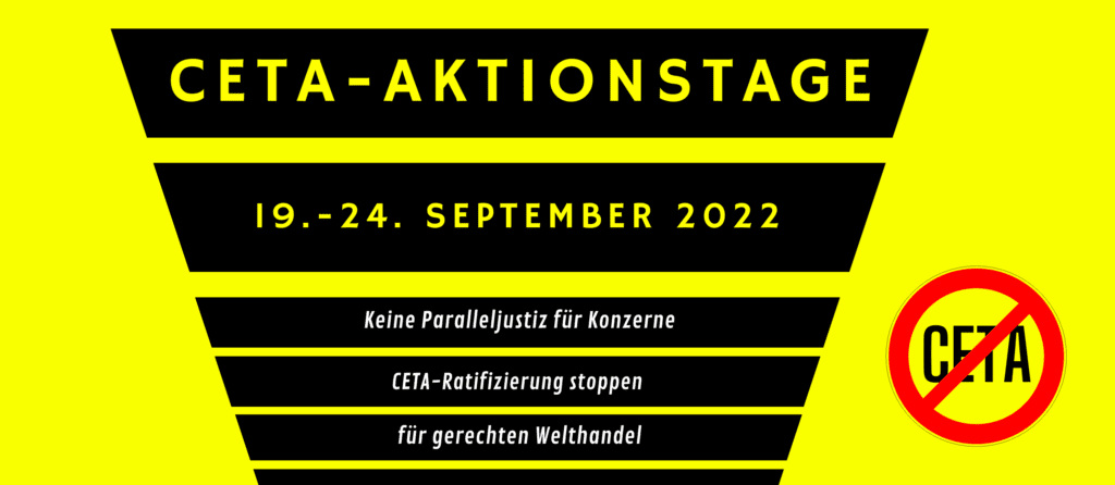 Aufruf zu den CETA-Aktionstagen