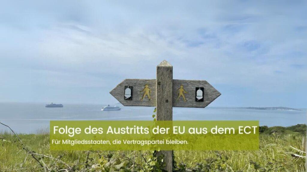 Conséquences du retrait de l'UE du traité sur la Charte de l'énergie