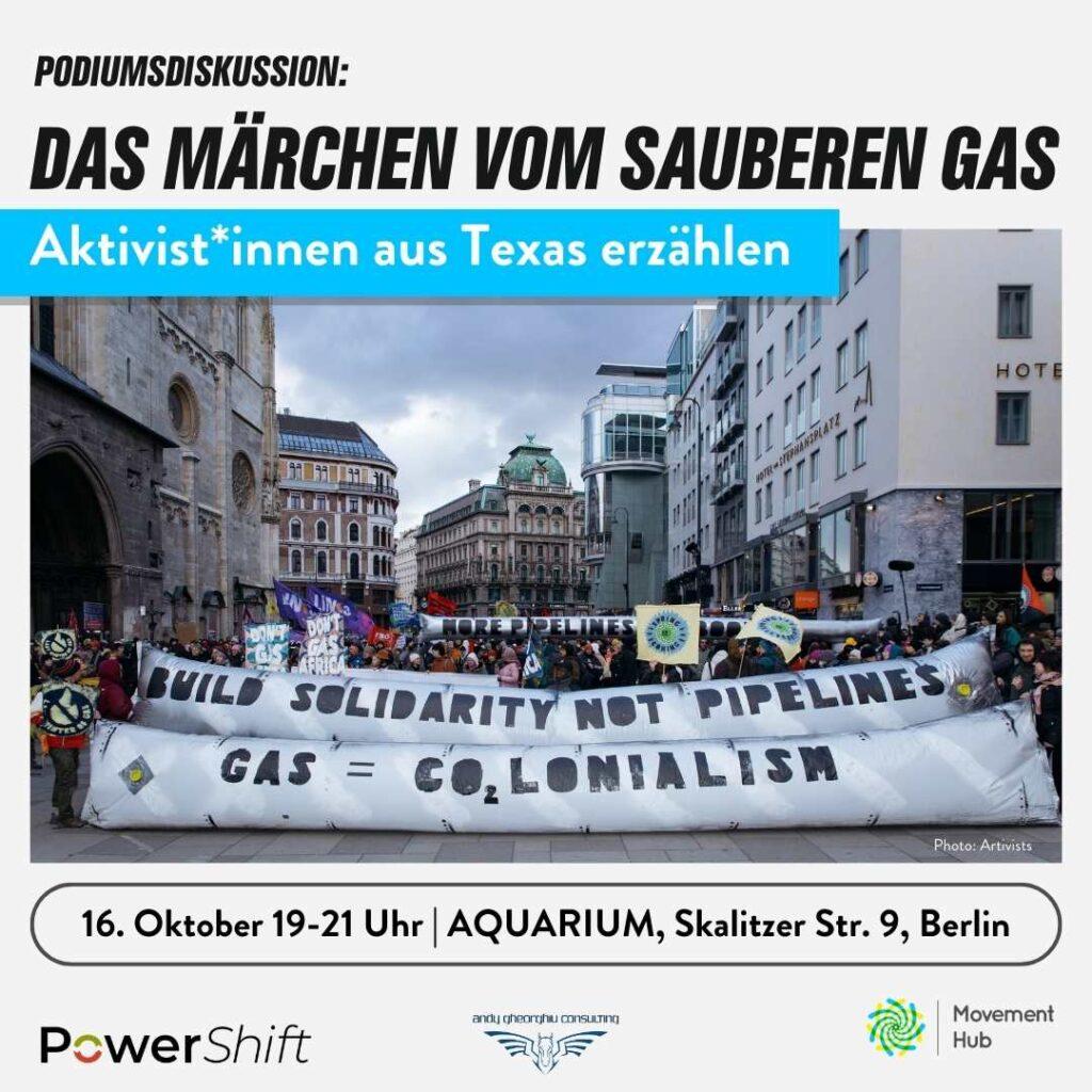 Das Märchen vom sauberen Gas – Aktivist*innen aus Texas erzählen