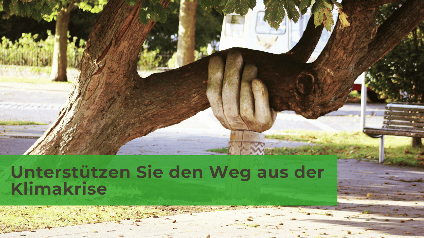 Baum mit stützender Hand