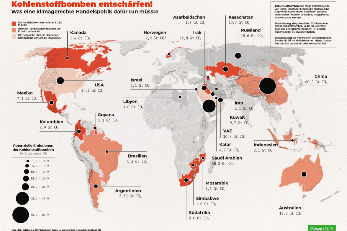 Infoposter: Kohlenstoffbomben entschärfen!