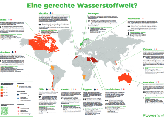 Karte: Eine gerechte Wasserstoffwelt?