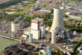 Blick auf Trianel Kraftwerk Lünen