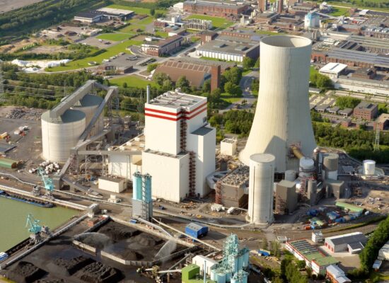 Blick auf Trianel Kraftwerk Lünen